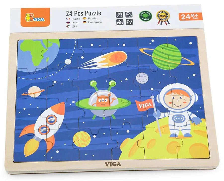 Gyermek fa puzzle Viga Cosmos
