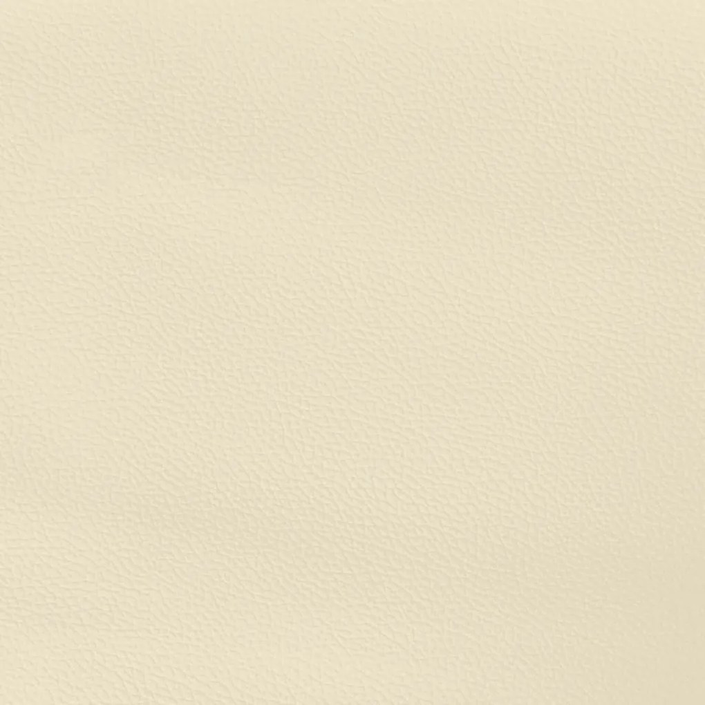 krémszínű műbőr ágykeret 180x200 cm