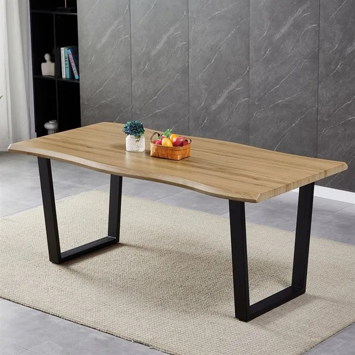 Étkezőasztal 180×90 cm, MDF, Vad Tölgy. HT-F4218 OAK