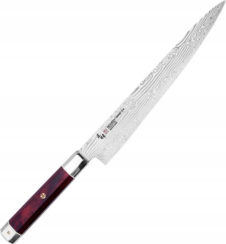 Mcusta Zanmai VG-10 Ultimate Aranami Japán Sujihiki filéző kés 24cm