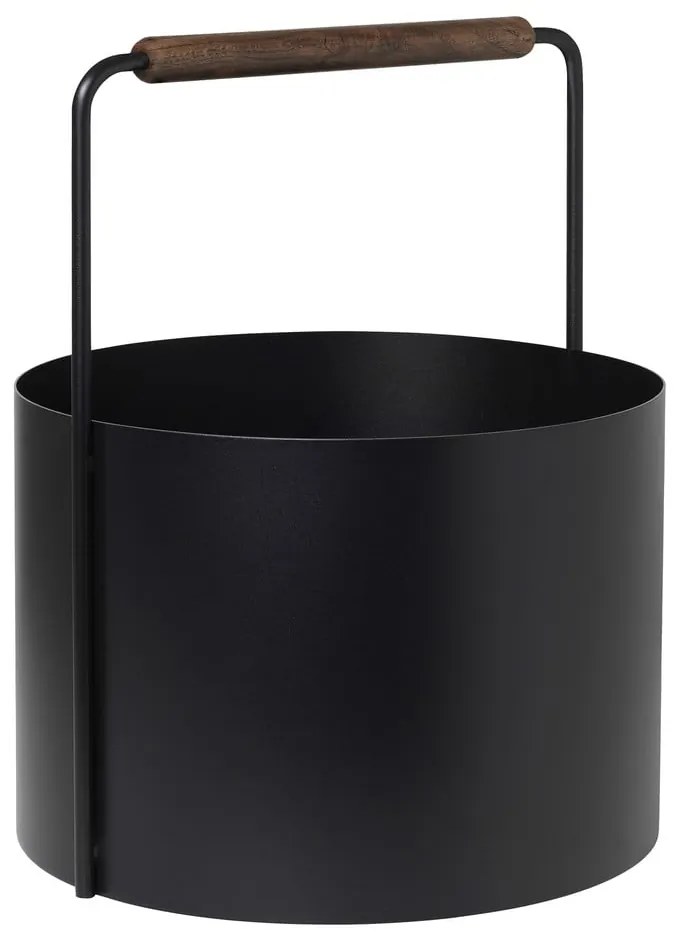 Fireplace fekete fém tűzifatartó kosár - Blomus