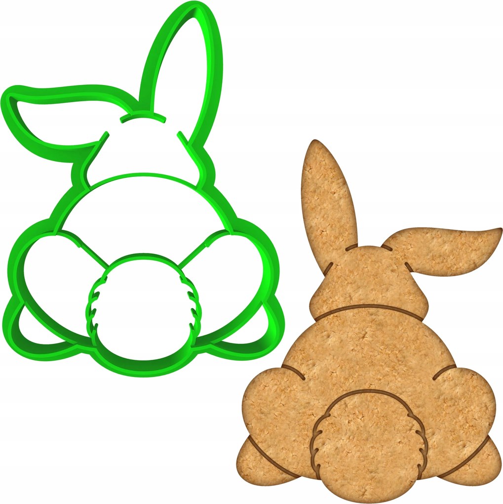 Húsvéti Forma Mézeskalács lyukasztó Húsvéti Nyuszi 8,5cm