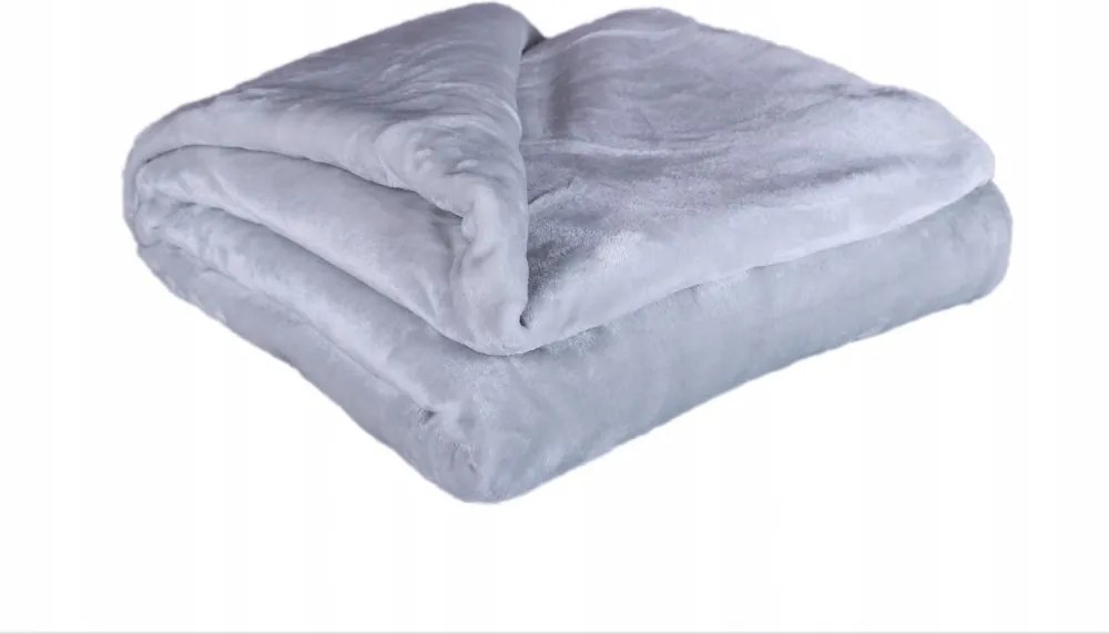 Takaró micro Uni 150x200 Világoskék szürke/ezüst