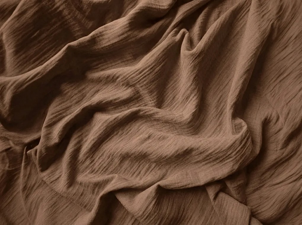 Musselin ágynemű MUSSARI világosbarna Ágyneműhuzat mérete: 70 x 90 cm | 140 x 200 cm