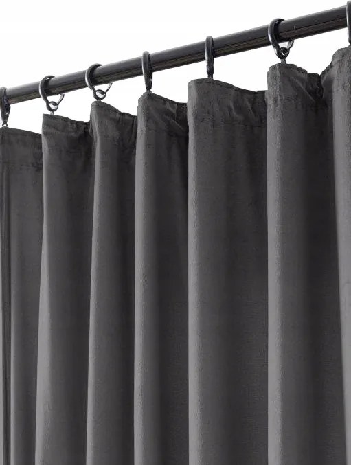 Sima Bársony Függöny 140x270 Bársony Szalagon