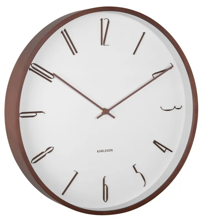 Karlsson 6014WH design falióra, fehér, átmérő: 40cm
