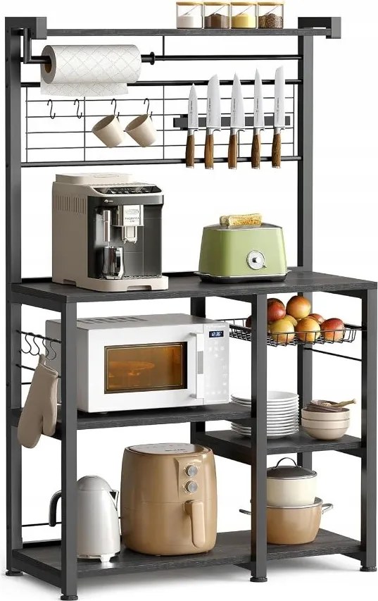 Konyhai könyvespolc, álló, konyhasziget mágneses késtartóval