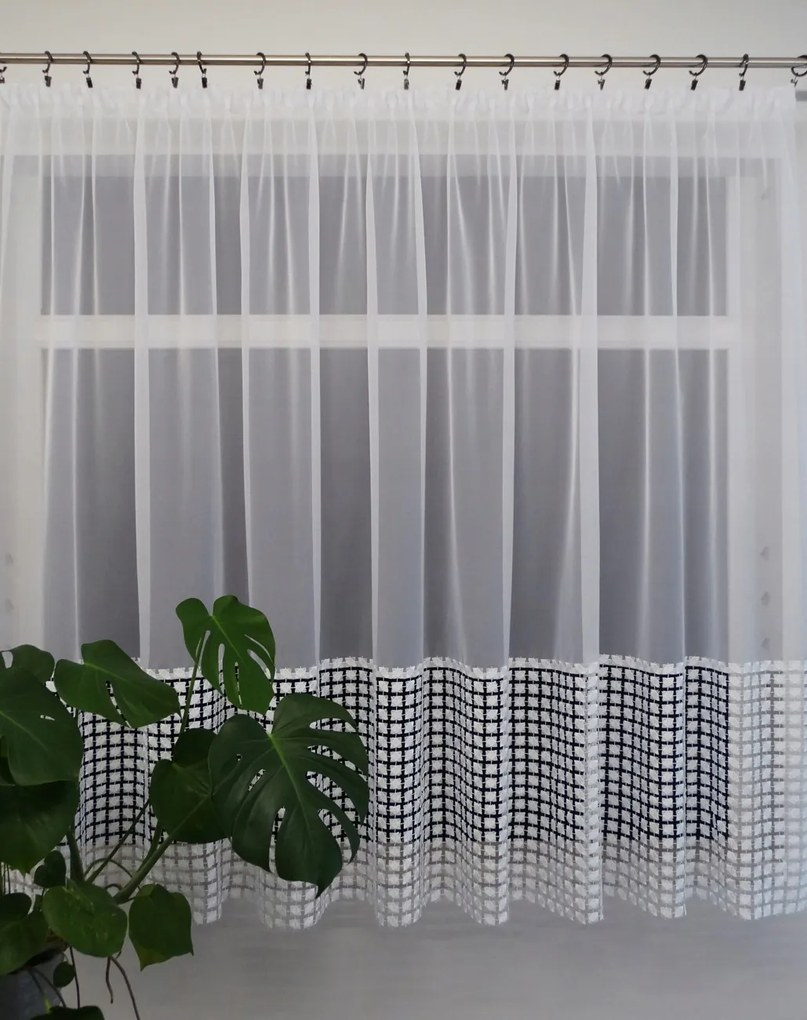 Mg Függöny Fátyol fehér gipiura Széles 50cm Egyenes 300x160 szalag