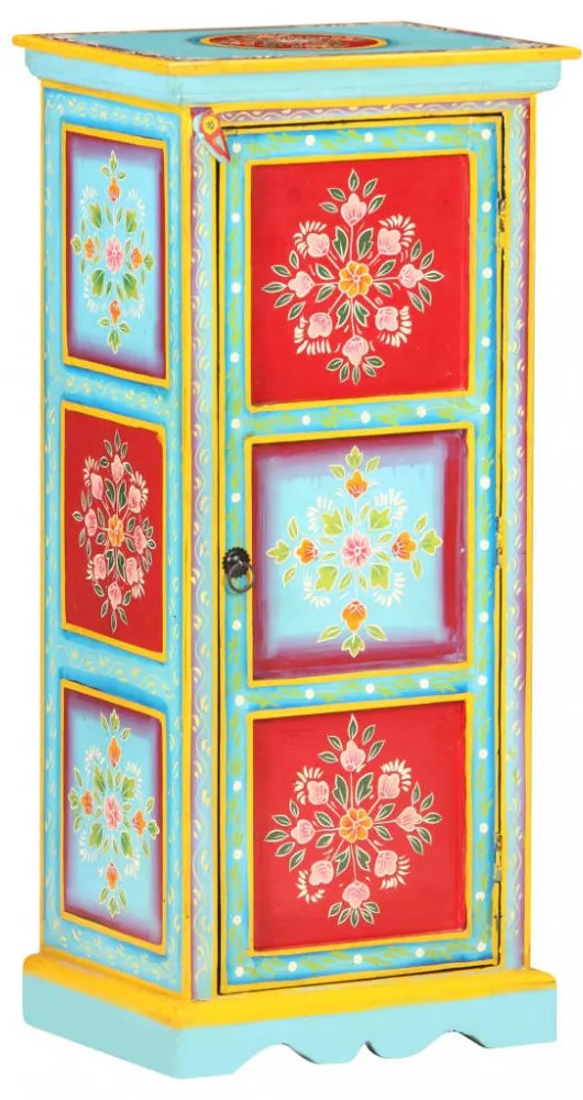 kézzel festett tömör mangófa tálaló 40 x 30 x 90 cm