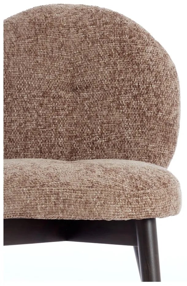 Barna kárpitozott étkezőfotel szett 2 db-os Sinosa – Light &amp; Living