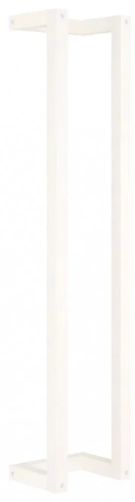 fehér tömör fenyőfa törülközőtartó 23 x 18 x 110 cm