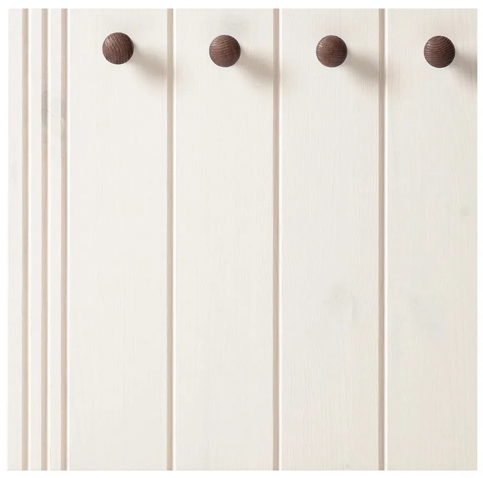 Fehér borovi fenyő előszoba bútor 60x120x25 cm Anita – Støraa