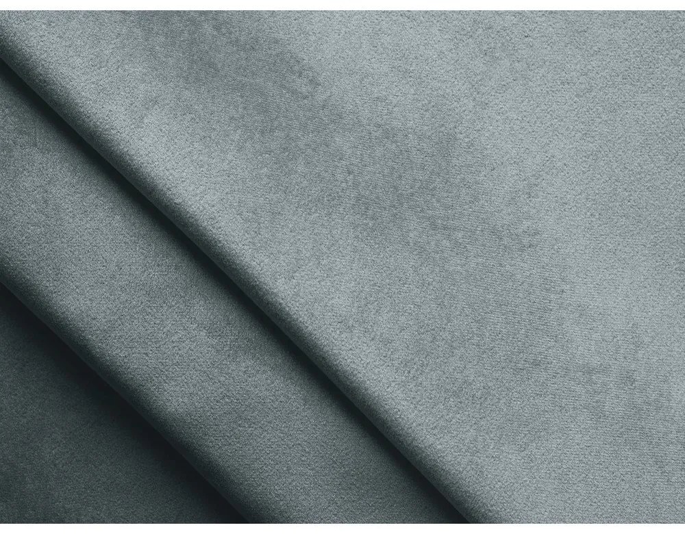 Világoskék bársony sarokkanapé (bal oldali) Moana – Makamii