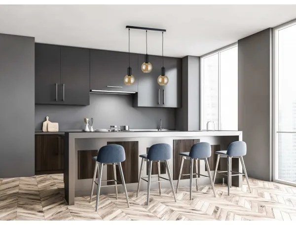 Csillár zsinóron JANTAR WOOD 3xE27/60W/230V