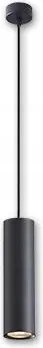 Idar Függőlámpa 1x GU10 60mm fekete cső állítható henger 1684