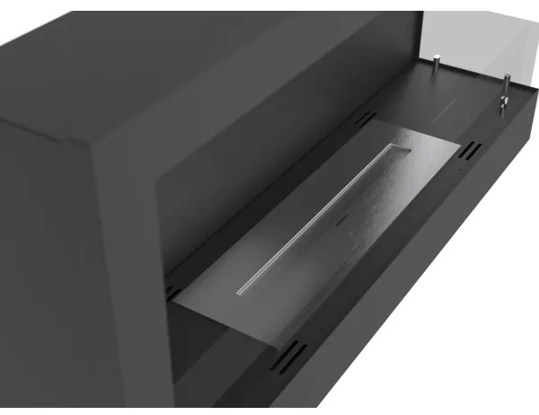 InFire - Sarok BIO kandalló 45x90 cm 3kW fekete