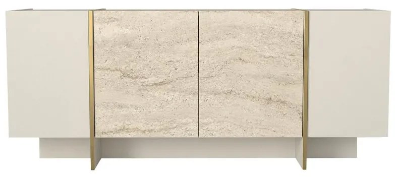 Konzolasztal Veyron - Travertine, Sandstone
