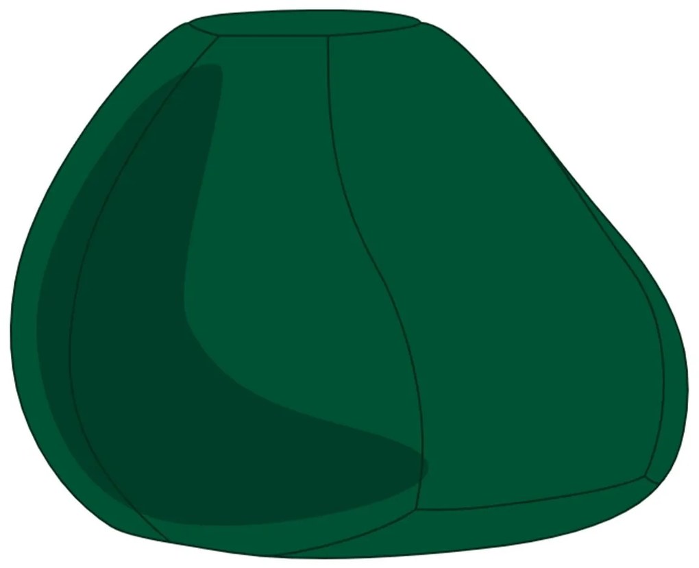 Zöld Kültéri Babzsák Puff Huzat