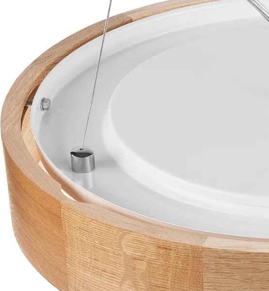 Brilagi - LED RGBW fényerőszabályozható csillár CARVALHO, 2xE27/15W/230V, Wi-Fi, tölgy, átmérő 37 cm