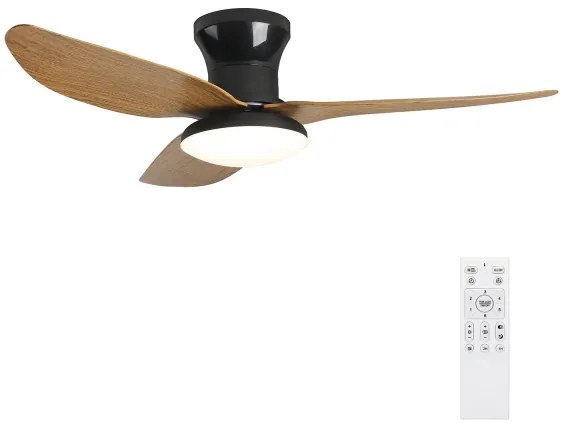 Brilagi-LED állítható mennyezeti ventilátor LED/30W/230V 3000-6500K fekete/barna