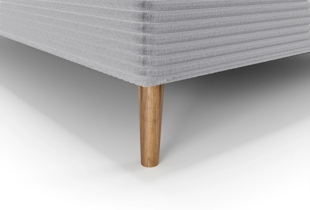 Egyszemélyes ágy 120 cm Napoli Bonell (szürke) (ágyráccsal, tárolóhellyel). 1082439
