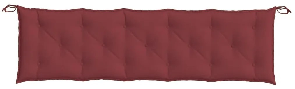 melange bordó szövet kerti padpárna 180 x 50 x 7 cm