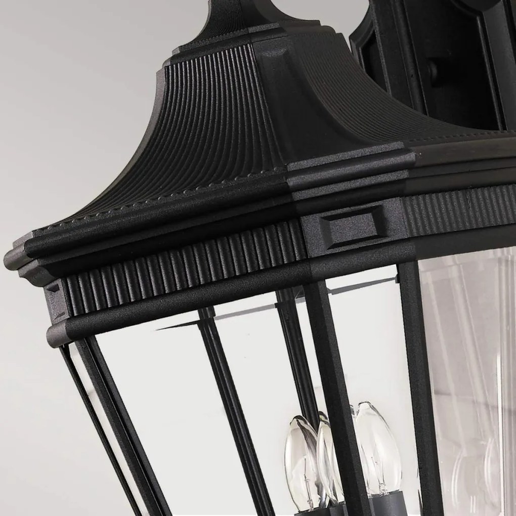 Feiss COTSWOLD LANE FE-COTSLN2-L-BK Fali lámpa 3x60W/E14 IP44