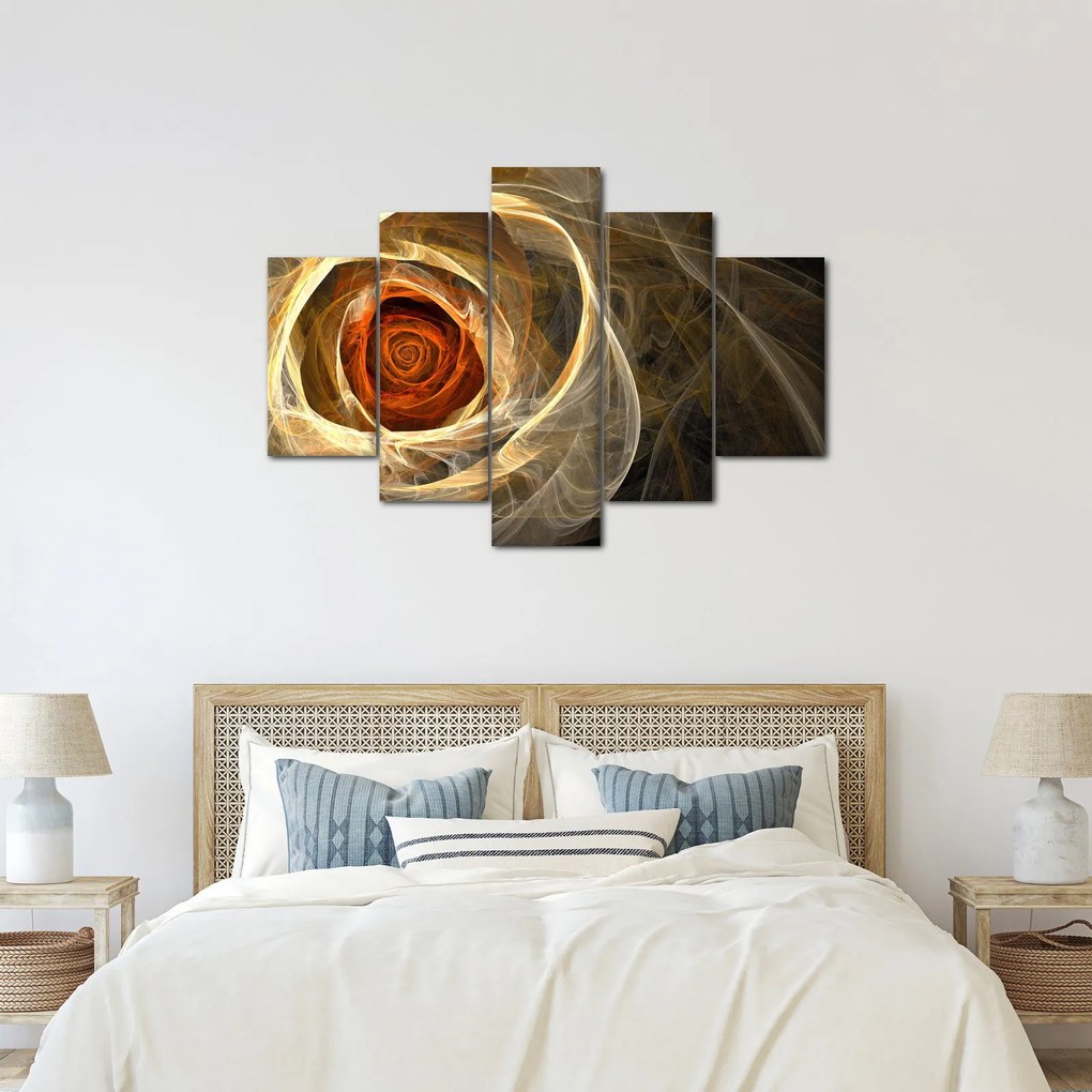 Kép - Absztrakt rózsák tüzes színekben (150x105 cm)