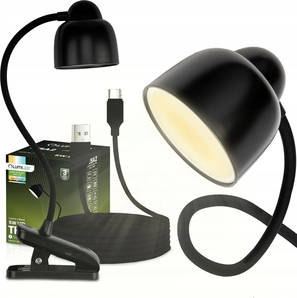 Asztali lámpa Rajzos Asztali Éjjeli Led 5W Cct Usb Tompítható Mozgatható