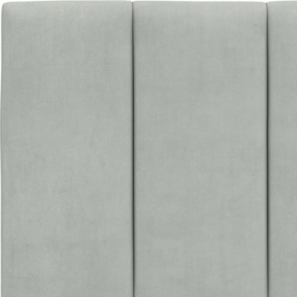 világosszürke bársony fejtámla párna Hanko 200 cm