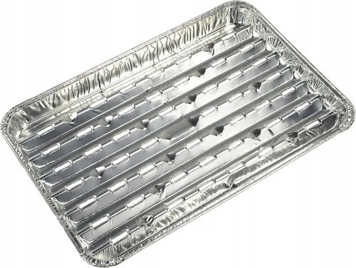 Grilltálca Alumínium 5 db-os téglalap alakú 35 x 23 cm