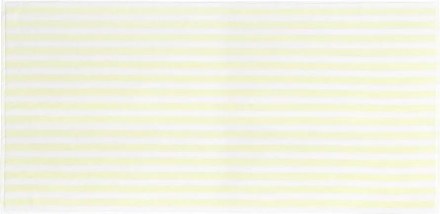 Világossárga-fehér frottír bio pamut fürdőlepedő 70x140 cm Arto – Blomus