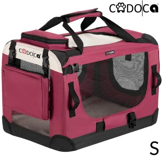 Cadoca® Hordozható kutyatáska S 50x35x35cm - piros