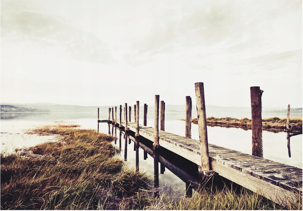 Fotótapéta régi híd tó fotótapéta 208 x 146