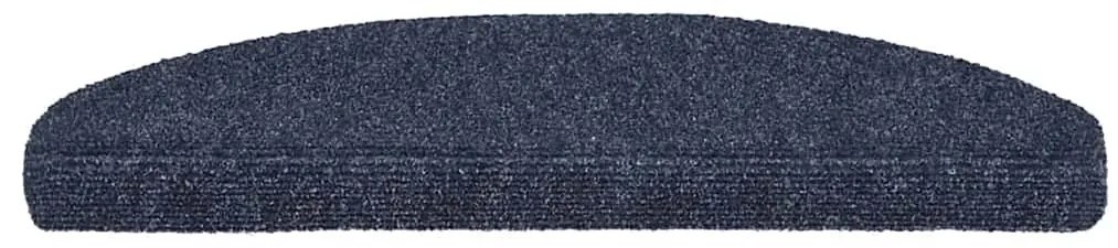10 db öntapadós lépcsőszőnyeg 65 x 21 x 4 cm kék félkör alakú nagy