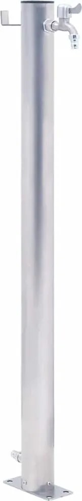 vidaXL kerek rozsdamentes acél kerti oszlop típusú vízcsap 60 cm