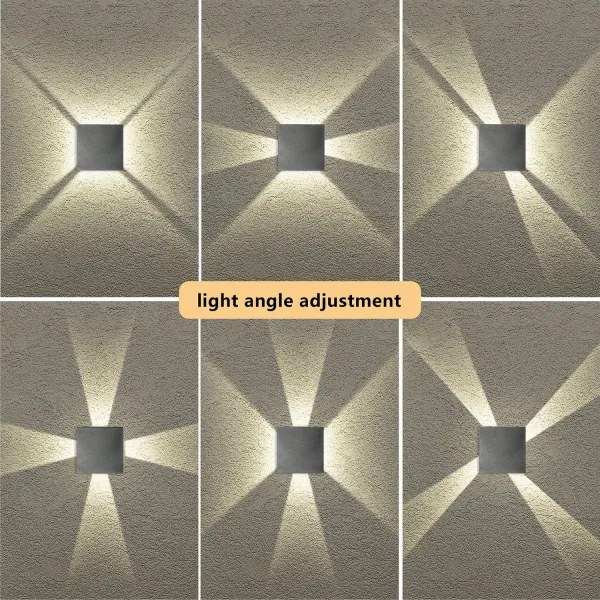 Brilagi - QUADRAY LED/4W/230V kültéri fali lámpatest, antracit, IP65