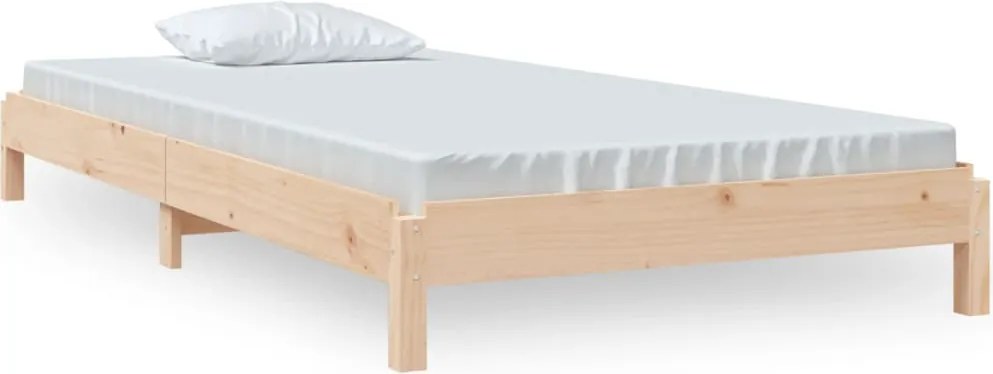vidaXL tömör fenyőfa egymásra rakható ágy 75x190 cm