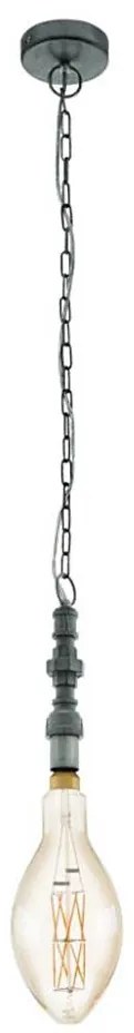 Eglo 79407 - PENSILVA LED láncos csillár 1xE27/8W/230V fekete
