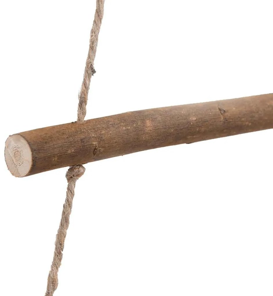 függő karácsonyfa tetején csillaggal 100 x 210 cm természetes ág