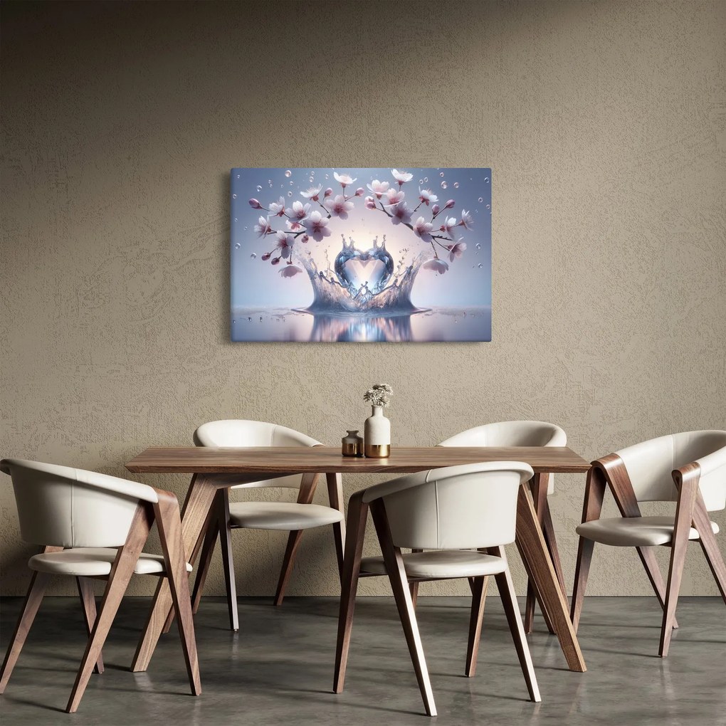 Kép - Gyémánt szív (90x60 cm)