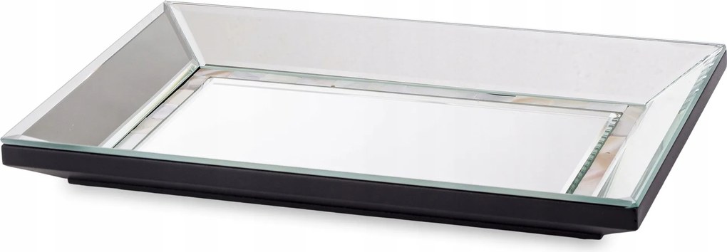 Patera tálca glamour kristályok ezüst krémszínű üveg glamour patera