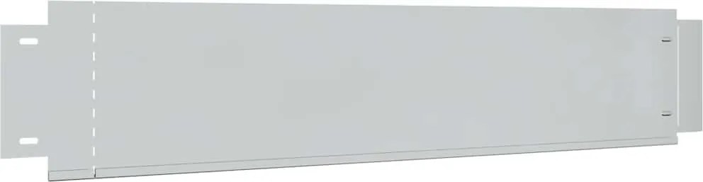 vidaXL 5 darabos gyepkerítés galvanizált acélból 100 x 19 cm