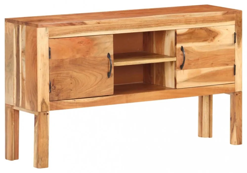 tömör akácfa tálalószekrény 116 x 30 x 66 cm