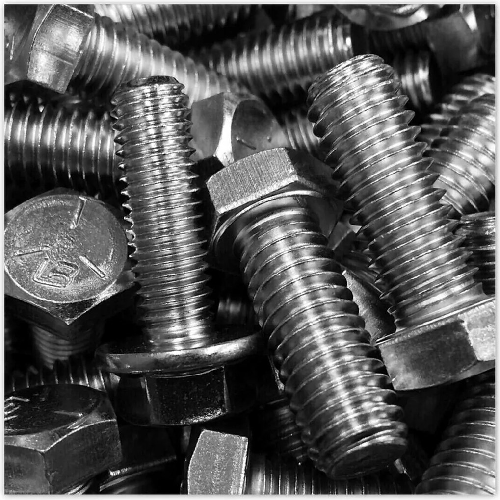 Poszterek 100x100 Csavarok Fém