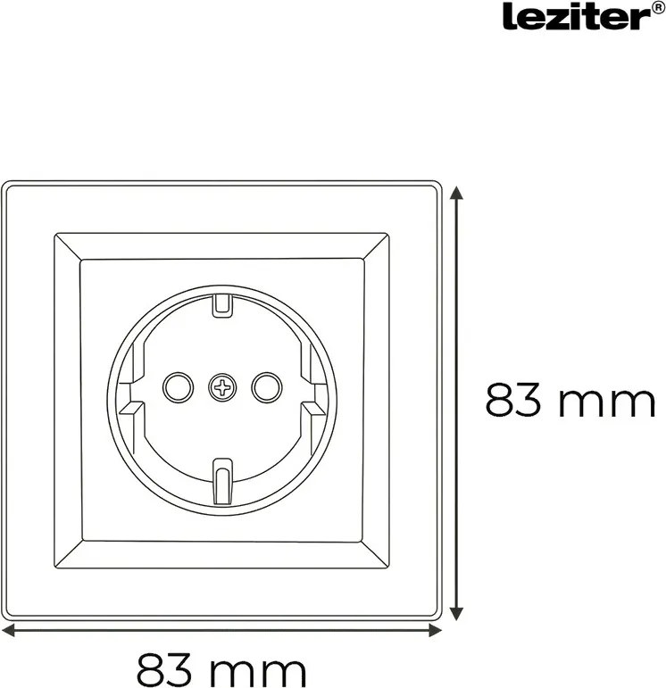 Nova földelt csatlakozóaljzat dugalj 16A 250V fehér kerettel
