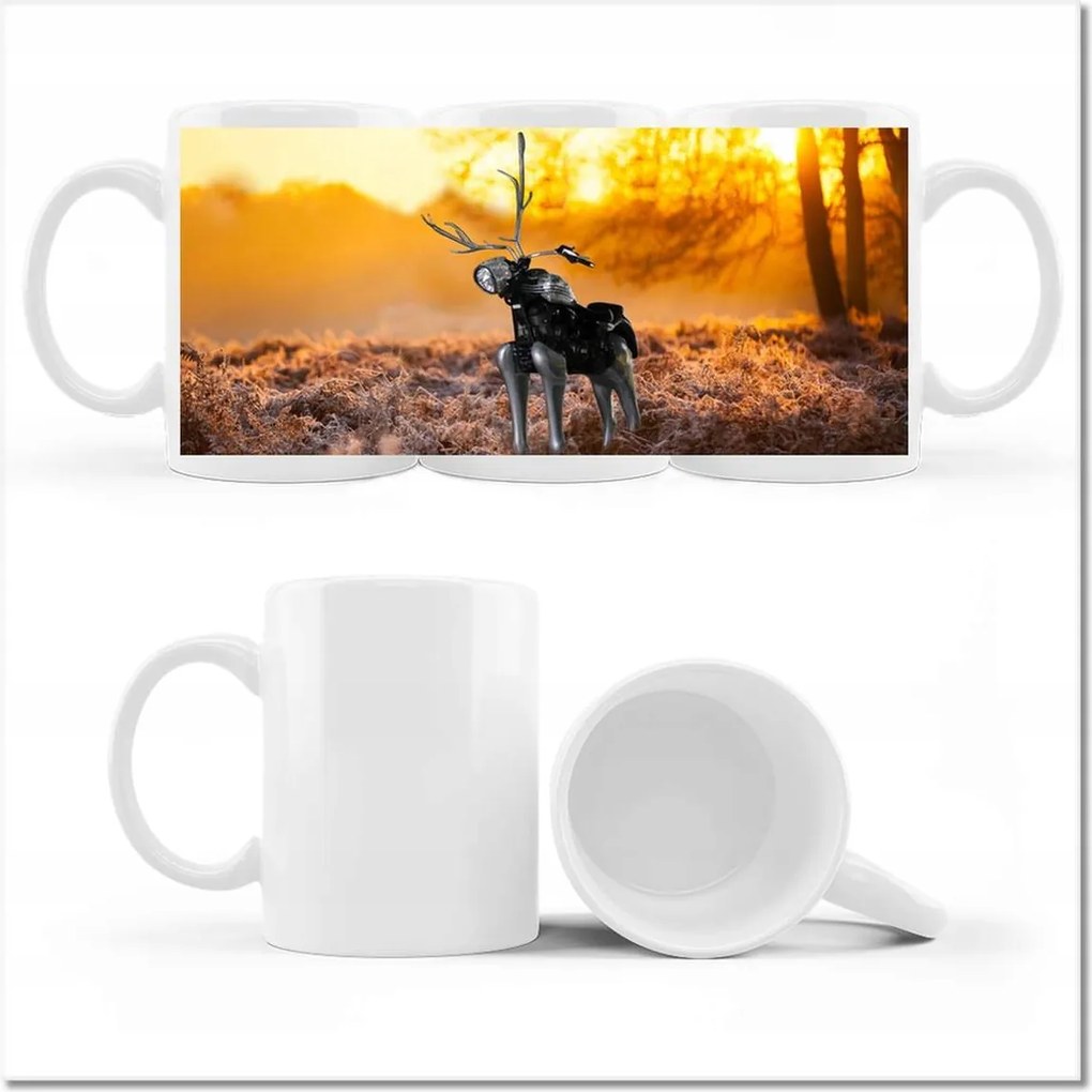 Fotó bögre Chopper az erdőn