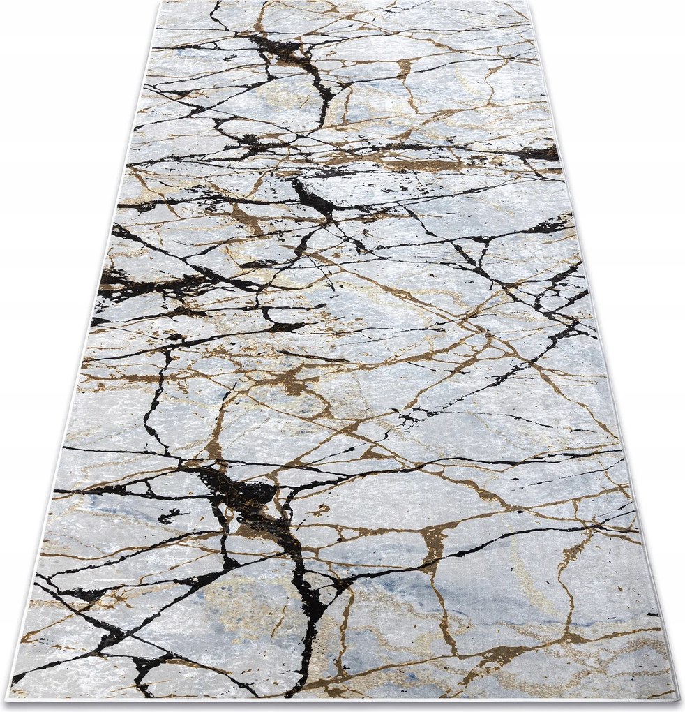 Gumírozott mosható szőnyeg Lotus Marble Bézs Márvány Nyomtatott Szőnyeg 300x500 cm