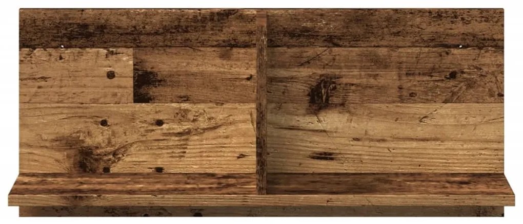 antik fa színű szerelt fa faliszekrény 70 x 16,5 x 30 cm