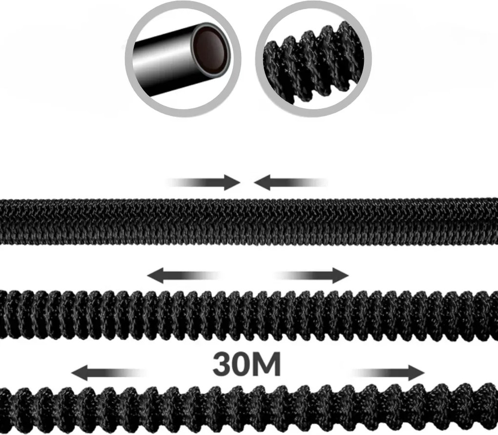 ARIANA flexibilis vízcső, 30m, fekete Gardebruk